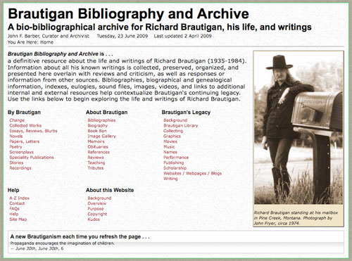 Analysis of Richard Brautigan's Novels – Literary Theory and Criticism